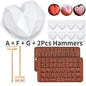 Silicone Diamond Love Baking Mold Set Letter Number Molds 1/6/8 Cavity Heart Mousse Pastry Cake Chocolate Soap Candle Mould