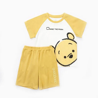 Baby Boys Girls Cartoon T Shirt + Shorts Set Cute Cartoon Pajama Set