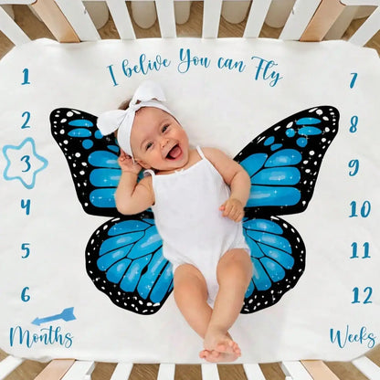 Baby Monthly Milestone Blanket