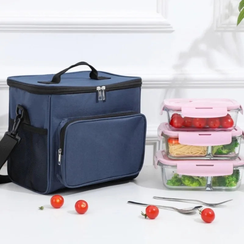 Insulated Lunch Bag Large Lunch Bags For Women Men Reusable Lunch Bag With Adjustable Shoulder Strap Insulated Lunch Bag Large L