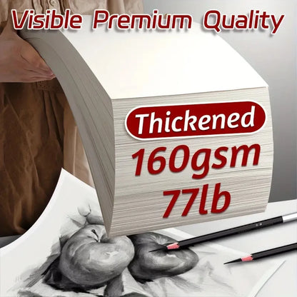 Artist Paper Sketch Paper 25 Sheets A4/A3/8K/16K 160g  for-Graphite, Charcoal, Pencil,Colored Pencil Drawing