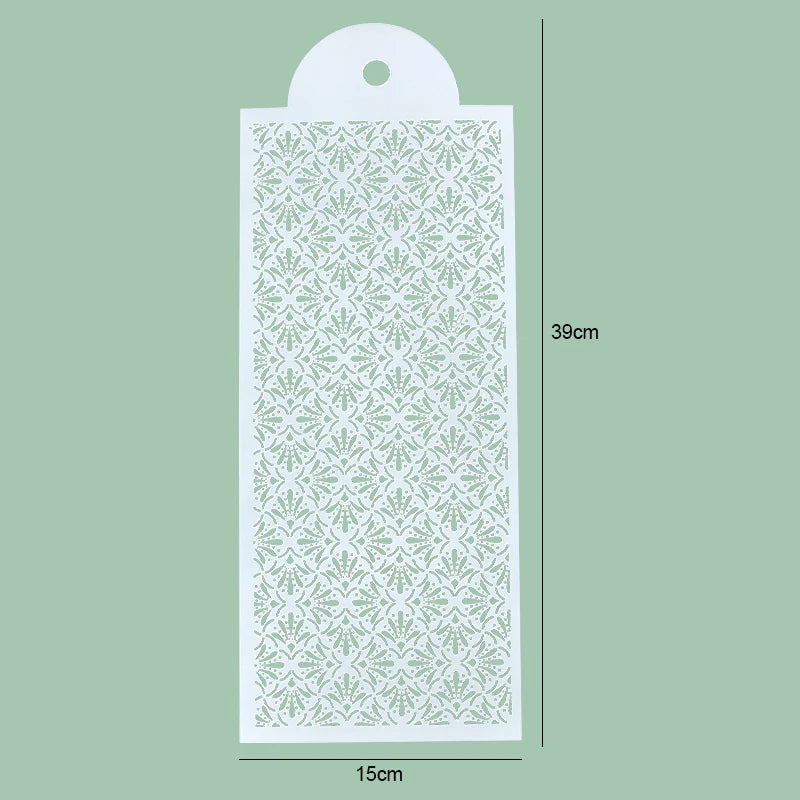 FAIS DU Fondant Cake Mesh Stamps Stencils For DIY Craft Making Wedding Cake Design Plastic Spray Template Cookie Painting Mold