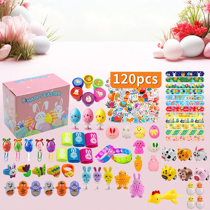 122-12PCS Easter Basket Stuffers with Stress Relief Toys Surprise Easter Eggs for Easter Egg Hunt Easter Party Favors Easter Egg