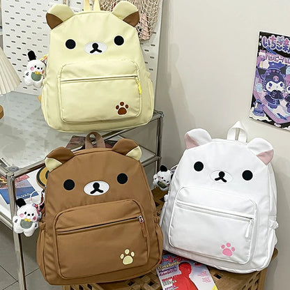 Rilakkuma Backpack Women Anime Relax Bear Student School Bags Girls Boys Outdoor Sport Travel Fashion Rucksack Gift Hot Sales