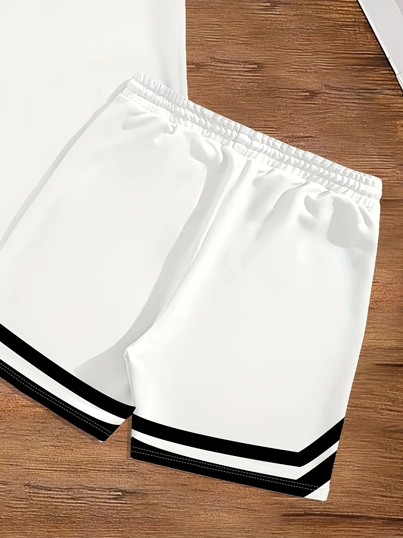 Men's Summer Letter Printed Comfortable Breathable Round Neck T-shirt Shorts Set Outdoor Casual Clothing