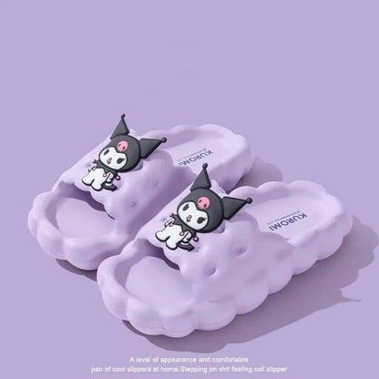 Hello Kitty Slippers Kuromi Women Indoor Slippers Comfy Anti-Slip