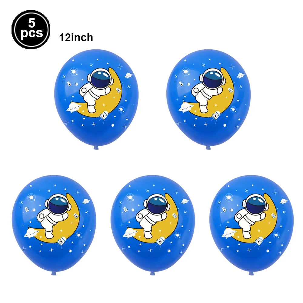 4D Standing Astronaut Spaceman Balloons Rocket Foil Balloons Kids Toys Baby Shower Outer Space Themed Birthday Party Decorations