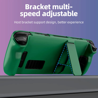 For STEAM DECK Game Console Cover Shell with Bracket Shockproof Protection Case Frame Protector Stand Non-slip Cover Game Parts