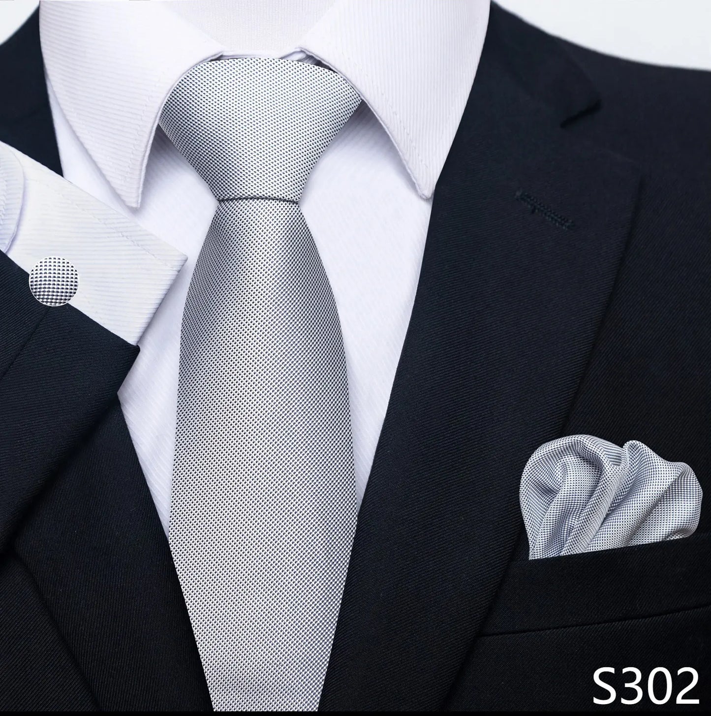 Silk Tie Pocket Squares Necktie Suit Accessories