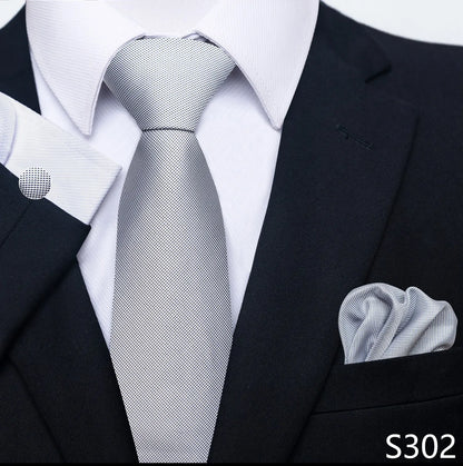 Silk Tie Pocket Squares Necktie Suit Accessories