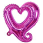 10pcs 18inch Hook Foil Helium Balloons 45x45cm Size Heart Shaped Wedding Valentine's Day Party Decoration Balloons Supplies