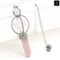 Natural Stone Spinning Merkaba Pendulum Divine Healing Crystal Point Pendant Metaphysical Spiritual Chakra Balance Blessing