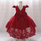 Toddler Girl Evening Party Princess Dress Baby Big Bow Tutu Gown Kids Birthday Wedding Ceremony Costume Gala Clothes Vestidos