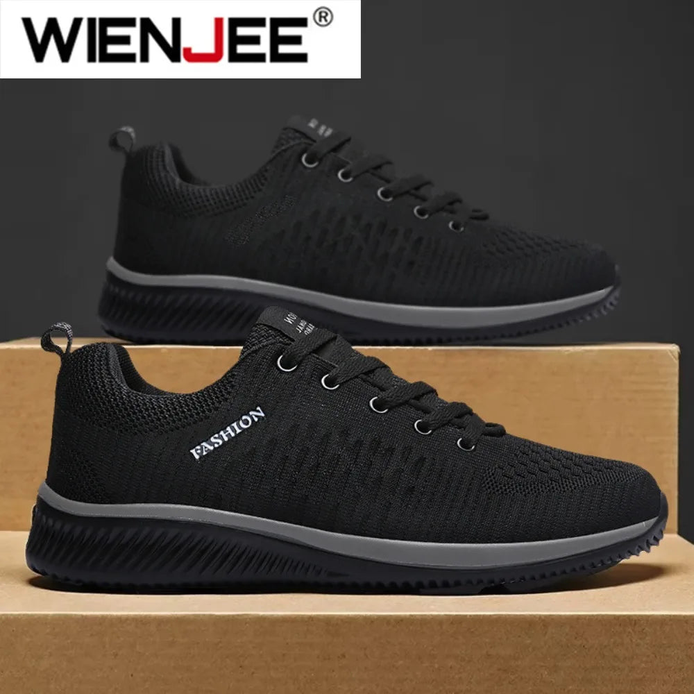 Men Running Walking Knit Shoe Casual Sneakers Breathable Sports Running Athletic Gym Lightweight Outdoor Women Shoes Size38-47
