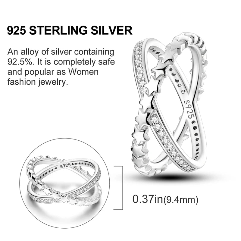 925 Sterling Silver Ring – Colorful Cubic Zirconia Women’s Wedding & Engagement Jewelry