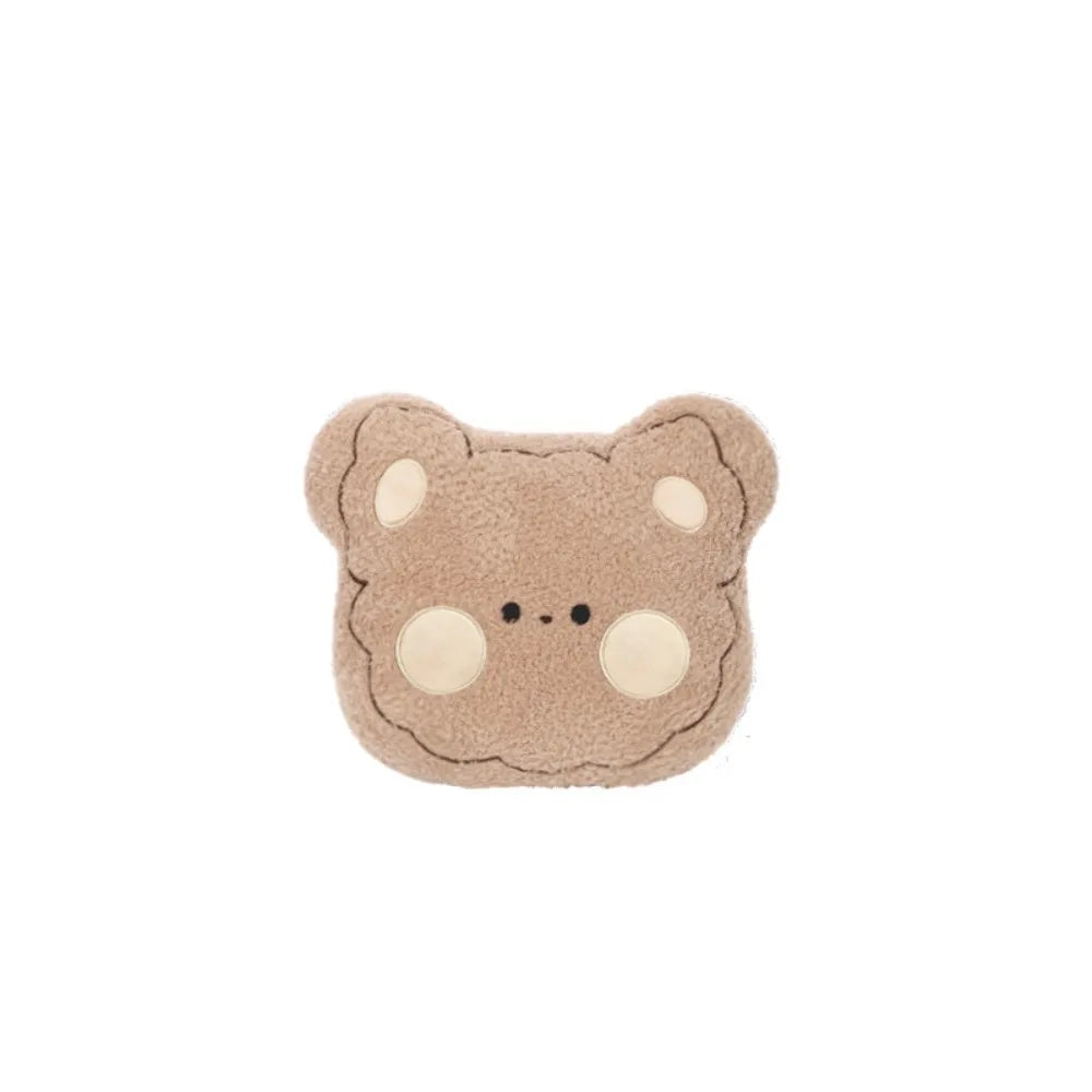 Furry Anti Slip Car Warm Seat Cushion Cartoon Soft Winter Seat Cushion Universal Plush Bear Car Cushion Interior Accessories
