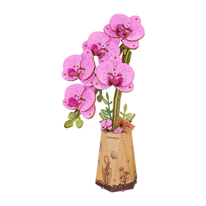 Robotime Rowood DIY Wooden Flower Bouquet Beautiful Hand-Make Gifts Eco-friend Materials 3D Wooden Puzzle for GirlFriends Decor