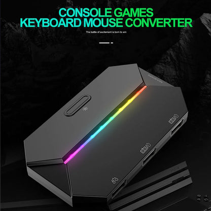For Xbox ONE Gaming Keyboard Mouse Converter Portable Wired Mobile Controller Adapter for Nintend Switch PS3 PS4 Game Console