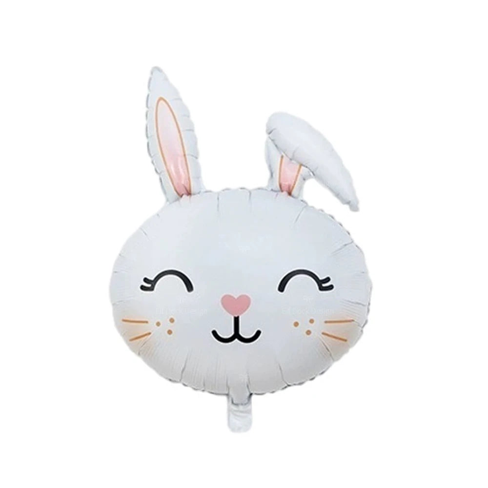 Easter Bunny Balloon with a Number for Kds Celebration