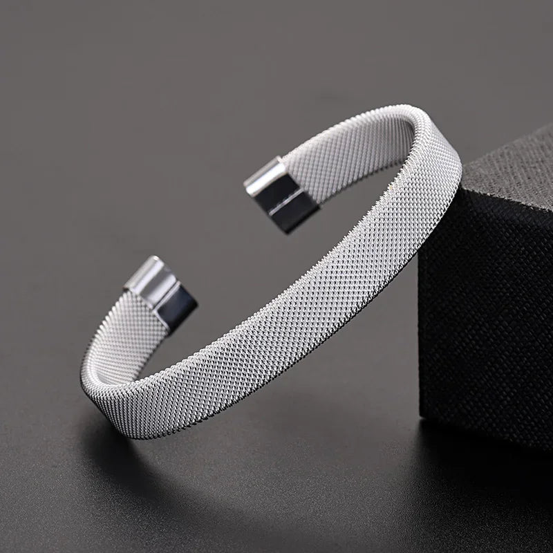 Trendy 925 Sterling Silver Bangles Bracelet Charms