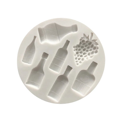 Grapes Wine Shapes Silicone Fondant Cake Chocolate Candy Silicone Decorating Mold Tools