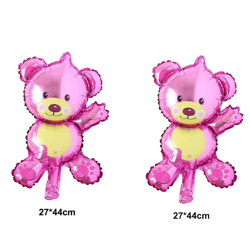 Baby Boy Girl Foil Balloon Gender Reveal Balloon Bear Helium Balloon Baby Shower Gift Kids Birthday Party Wedding Decor Supplies