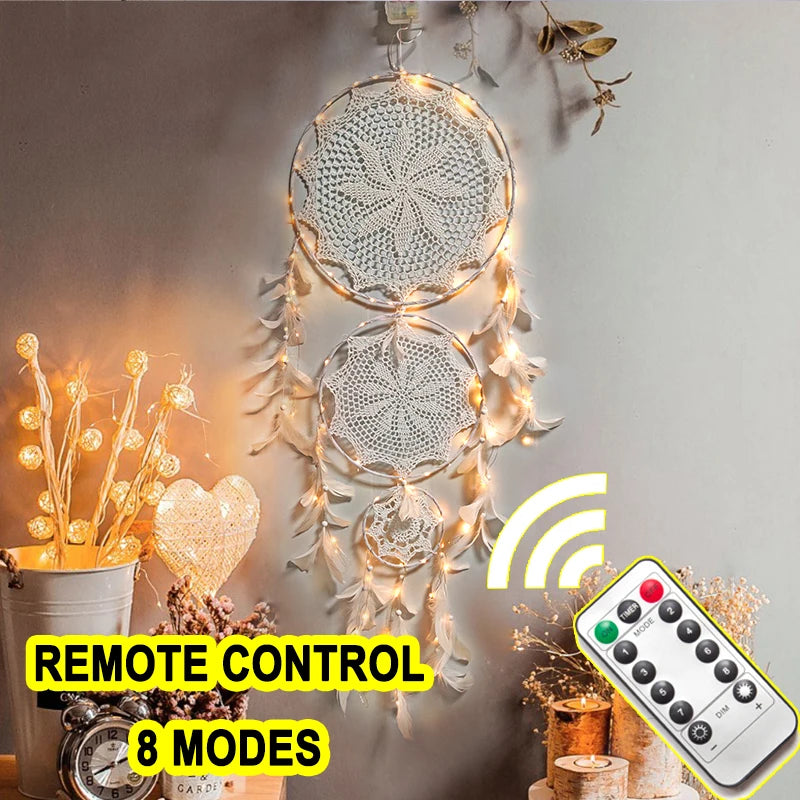big dream catcher hanging/light decoration nordic decoration home girls room/nursery/kids decor dreamcatcher children room new 5