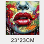 Graffiti Animal Iips Fashion Iron Sticker Patch For Clothing T-shirt DIY Hoodie Jacket Sticker DTF PPatch Is Waterproof