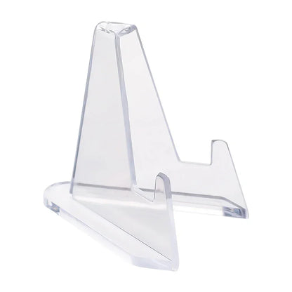 10-1PCS Magnetic Cards Holder for Trading Card Support Set Arcylic Triangle Card Display Stand Waterproof Transparent Protector