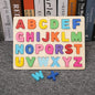 Baby Wooden Puzzles Montessori Toys 1 2 Years Toddler Toys Hand Grab Board Alphabet Number Cognition Learning Educational Toys