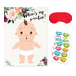 Baby Shower Party Baby Sticker Game Gender Reveal Party Atmosphere Game Props Baby Gender Reveal Party