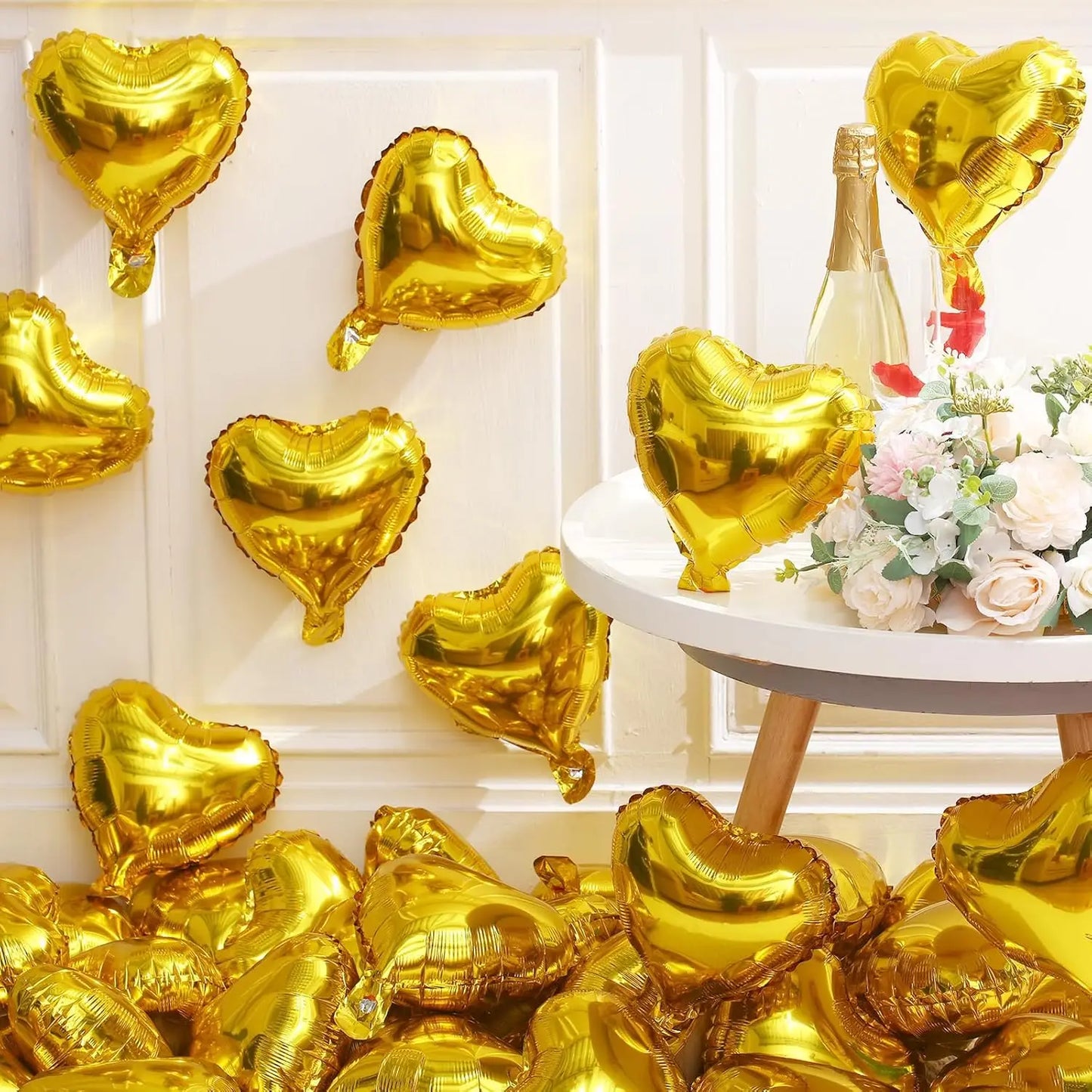 50pcs 5inch red heart balloons for Valentine's Day, birthdays, anniversaries, weddings, parties, decorations, balloons