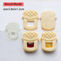 Jam Sandwich Cookie Cutter Biscuit Mold 3D Christmas Plastic Pressable Fondant Cookie Stamp New Year Cake Decor Baking Supplies