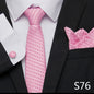 Tie Pocket Squares Cufflink Necktie Set