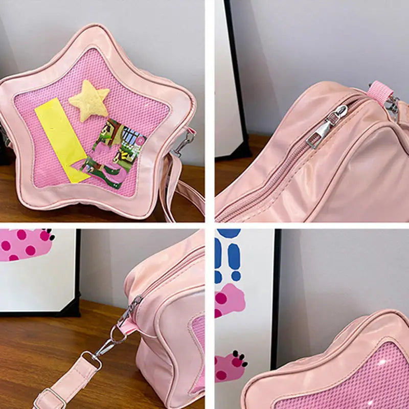 Kawaii Ita Star Crossbody – Original Anime Two‑Dimensional Ulzzang Shoulder Bag for Girls