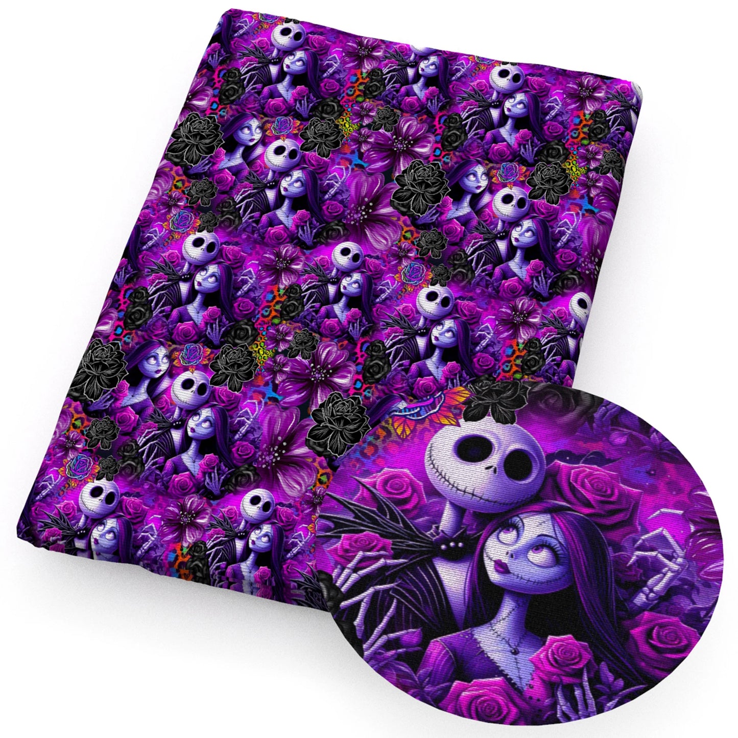 Jack Skellington The Nightmare Before Christmas Polyester Cotton Fabric Tissue Sewing Quilting Needlework DIY Cloth 50*145cm