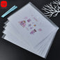 5pcs Plastic Transparent Document Storage Folder  Bag 16C -A4 Paper Size
