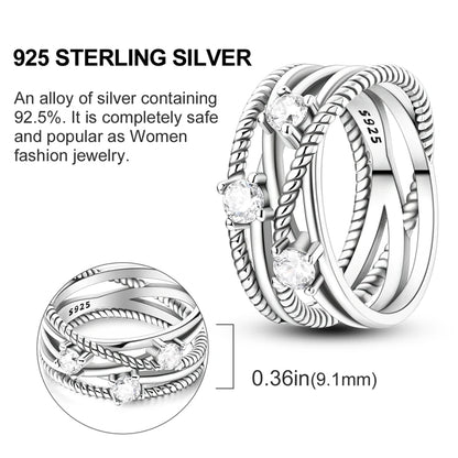 925 Sterling Silver Ring – Colorful Cubic Zirconia Women’s Wedding & Engagement Jewelry