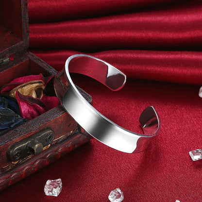 Trendy 925 Sterling Silver Bangles Bracelet Charms