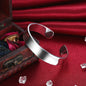 Trendy 925 Sterling Silver Bangles Bracelet Charms
