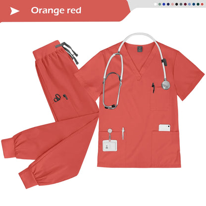 Wholesale Nurse Uniform Set Doctor Nurses Dental Hospital Uniforms Joggers Pants Sets Beauty Spa Nursing Articles Scrub Workwear