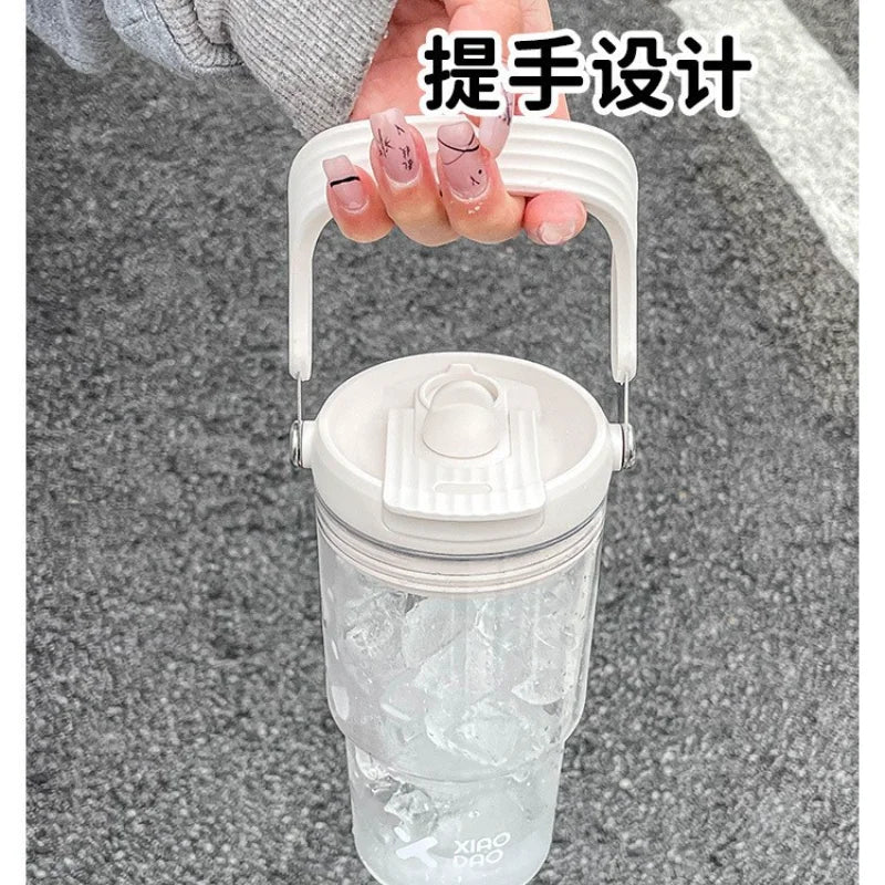 600-900ML Sanrio Large Capacity Plastic Water Cup Hello Kitty Portable Beverage Bottle