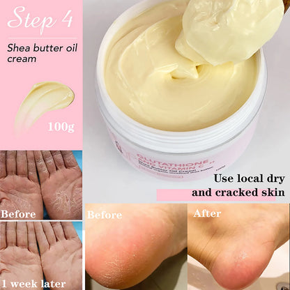 AILKE Glutathione & Vitamin C Kit, With Brightening Lotion, Moisturizing Cream, Lightening Soap, Spa Oil, Glowing Body Cream