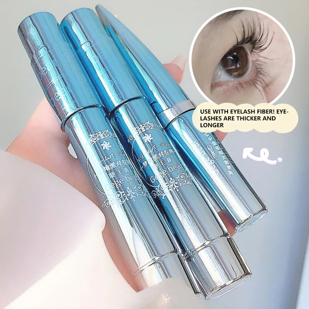 Silk Fiber Black Mascara Waterproof Long Lasting Extension Eyelashes Lengthening Curling Mascara Black Eyelash Makeup Cosmetic