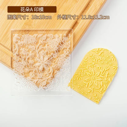 New Plant Flower Cookie Embosser Mould Spring Easter Party Fondant Biscuit Mold Cake Decorating Tools Acrylic Icing Cookie Mould