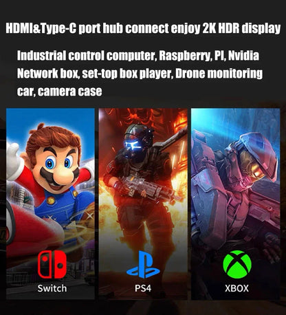 9.7 Inch 2K Touch Screen HDMI-compatible LCD for Raspberry Pi Orange Pi Windows PC Display with Cortical Case Portable Monitor