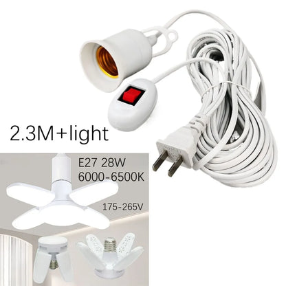 E27 LED Lamp Base with Switch – Universal Screw Socket Adapter for DIY Lighting