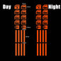 18Pcs/set Car Luminous Door Window Lift Button Stickers Car Windows Control Panel Decals Car Interior Sticker Auto Accessories