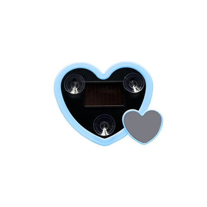 Solar Heart‑Shaped Car Neon Light – Wireless LED Ambient Lamp with Suction Cup & USB Recharge