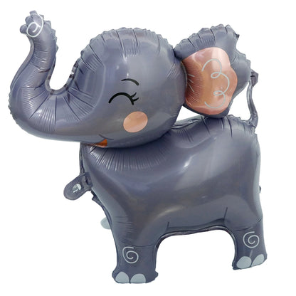 3D Standing  Elephant Aluminum Film Balloon Birthday Party Decorations Supplies Baby Shower Wedding Theme Party Balloon